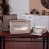 Household Essentials 547 Serving Piece Vision China Storage Box, Natural(Natural)