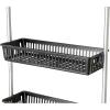 Household Essentials 6-Tier Basket Over-The-Door Organizer, Lime(Black)