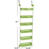 Household Essentials 6-Tier Basket Over-The-Door Organizer, Lime(Lime)