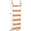 Household Essentials 6-Tier Basket Over-The-Door Organizer, Lime(Orange)