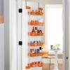 Household Essentials 6-Tier Basket Over-The-Door Organizer, Lime(Orange)