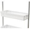Household Essentials 6-Tier Basket Over-The-Door Organizer, Lime(White)
