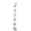 Household Essentials 6-Tier Basket Over-The-Door Organizer, Lime(White)