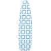 Household Essentials Arched T-Leg Ironing Board, Blue Geometric Pattern with Matching Feet