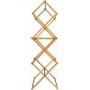 Household Essentials Bamboo Folding Clothes Drying Rack | Large Capacity, 14 Coated Metal Dowels, 28 Feet of Drying Space | Eco-Friendly, Collapsible Indoor Rack for Apartments, Homes & Dorms(Natural/Black)
