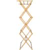 Household Essentials Bamboo V-Shaped Folding Clothes Drying Rack, Compact Upscale Laundry Rack with 8 Dowels(Drying Rack)