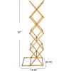 Household Essentials Bamboo V-Shaped Folding Clothes Drying Rack, Compact Upscale Laundry Rack with 8 Dowels(Drying Tower)
