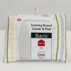 Household Essentials Basic Standard Ironing Board Cover and Pad Set, Multicolor Stripe Pattern
