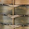 Household Essentials Black Small Willow Wicker Waste Basket(Green)