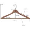 Household Essentials Cedar Fresh Cedar Panels for Closet 2 Pack, Bracket-Free with a Variety of Potential Uses, Natural(16 Garment Thin Hangers)