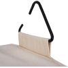 Household Essentials Cedarline 3-Shelf Hanging Closet Organizer, Heavy-Duty Cotton Canvas, Natural