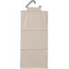 Household Essentials Cedarline 3-Shelf Hanging Closet Organizer, Heavy-Duty Cotton Canvas, Natural