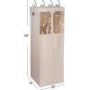 Household Essentials Cedarline Hanging Wardrobe, Heavy-Duty Cotton Canvas, Breathable, Versatile, Natural