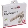 Household Essentials Classic Birchwood Clothespins, Bag of 50(Bag of 50)