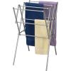 Household Essentials Clothes Drying Rack, Foldable, Expandable and Collapsible Laundry Drying Rack, Silver(Silver)