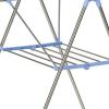 Household Essentials Collapsible Adjustable Gullwing Metal Clothes Drying Rack, Grey