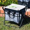 Household Essentials Collapsible Utility Stool, Tan(Grey)