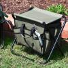 Household Essentials Collapsible Utility Stool, Tan(Olive Green)