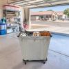 Household Essentials Commercial Laundry Cart with Rolling Caster Wheels, Natural Canvas Liner with Black Steel Frame(Natural/Black)