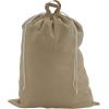 Household Essentials Cotton Laundry Bag, Large, 100% Cotton, Drawstring Top with Cord Lock, Machine Washable, 3 to 4 Load Capacity, Versatile and Compact, Breathable, Foldable, Natural(2-Pack)