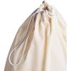 Household Essentials Cotton Laundry Bag, Large, 100% Cotton, Drawstring Top with Cord Lock, Machine Washable, 3 to 4 Load Capacity, Versatile and Compact, Breathable, Foldable, Natural(Beige)
