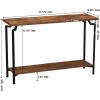Household Essentials Crown Narrow 3 Shelf Open Storage Bookshelf Black Oak Wood Grain and Gold Metal(Rustic Hickory/Black)