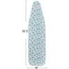 Household Essentials Deluxe Ironing Board Replacement Pad and Cover, Sewing Guide Pattern, Cream(Blue Flowers)