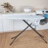 Household Essentials Deluxe Ironing Board Replacement Pad and Cover, Sewing Guide Pattern, Cream(Blue Flowers)
