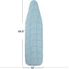 Household Essentials Deluxe Ironing Board Replacement Pad and Cover, Sewing Guide Pattern, Cream(Blue Grid)