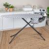 Household Essentials Deluxe Ironing Board Replacement Pad and Cover, Sewing Guide Pattern, Cream(Grey Checkered)