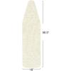Household Essentials Deluxe Ironing Board Replacement Pad and Cover, Sewing Guide Pattern, Cream(Natural)