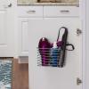 Household Essentials Door Mount Cabinet Organizer, Steel Wire Basket, Attractive Nickel Powder Coating, Great for Saving Space, Mounts to Solid Surface with Hardware Included(Nickel Powder Finish)