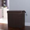 Household Essentials Double Laundry Hamper with Lid and Grommet Handles, Desert Sand Sorter(Brown)