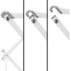 Household Essentials Folding Clothes Drying Rack with Strong Steel Frame and 11 Coated Dowels, White(White/White)