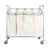 Household Essentials Four Bag Laundry Sorter, Chrome Finish