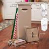 Household Essentials Gift Wrapping Paper Organizer(Natural/Brown)