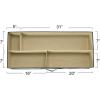 Household Essentials Gift Wrapping Paper Organizer(Natural/Green)