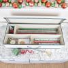 Household Essentials Gift Wrapping Paper Organizer(Natural/Green)