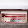Household Essentials Gift Wrapping Paper Organizer(Natural/Red)