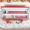 Household Essentials Gift Wrapping Paper Organizer(Red/Green)