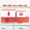 Household Essentials Gift Wrapping Paper Organizer(Red/Green)
