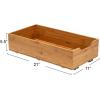 Household Essentials Glidez Bamboo and Steel Pull-Out/Slide-Out Storage Organizer for Under Cabinet Use – 1-Tier Design – Fits Standard Size Cabinet or Shelf, Natural(Single Tier)