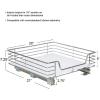 Household Essentials Glidez Chrome-Plated Steel 2-Tier Sliding Under Sink Cabinet Organizer, Chrome(Single Tier)