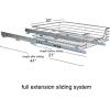Household Essentials Glidez Chrome-Plated Steel 2-Tier Sliding Under Sink Cabinet Organizer, Chrome(Single Tier Sliding)