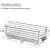 Household Essentials Glidez Multipurpose Chrome-Plated Steel Pull-Out/Slide-Out Storage Organizer with Plastic Liner for Under Cabinet Use – 1-Tier Design – Fits Standard Size Cabinet or Shelf, Chrome(Single Basket)
