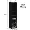 Household Essentials Hanging Cotton Blend Closet Organizer with 6 Storage Shelves, Denim(Black)