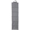 Household Essentials Hanging Cotton Blend Closet Organizer with 6 Storage Shelves, Denim(Graphite)
