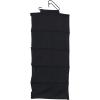 Household Essentials Hanging Cotton Blend and Plastic Closet Shoe Organizer with 10 Storage Compartments, Denim(Black)