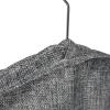 Household Essentials Hanging Zippered Garment Storage Bag with Clear Vision Front, Set of 2, Graphite Gray(Graphite)