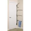 Household Essentials Hinge-It Clutterbuster Steel Valet Family Towel Bar, Silver(Black)